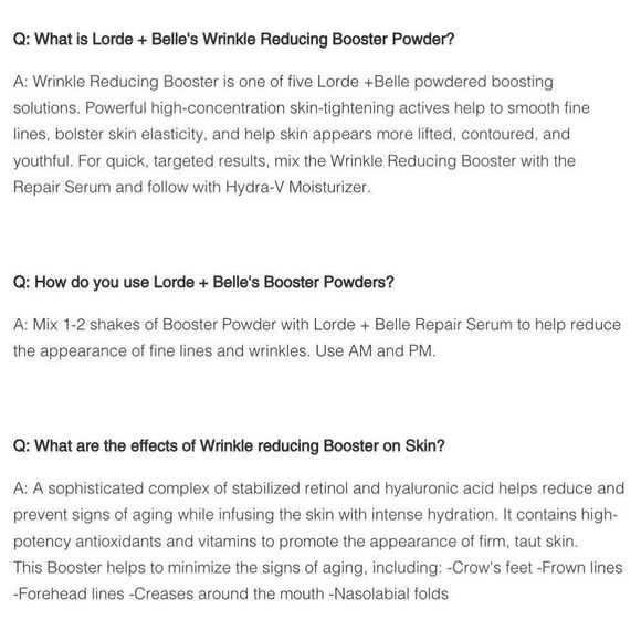 NIB Lorde + Belle WRINKLE REDUCING BOOSTER for use with Repair Serum - MSRP $59 - Picture 8 of 8